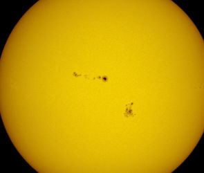 Sonne mit Sonnenflecken 4. September 2017